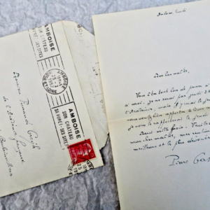 Pierre Gaxotte lettre manuscrite autographe & signée