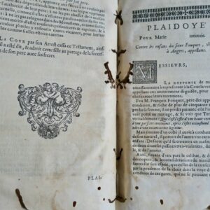 Plaidoyez et Harangues de Monsieur Le Maistre 1660