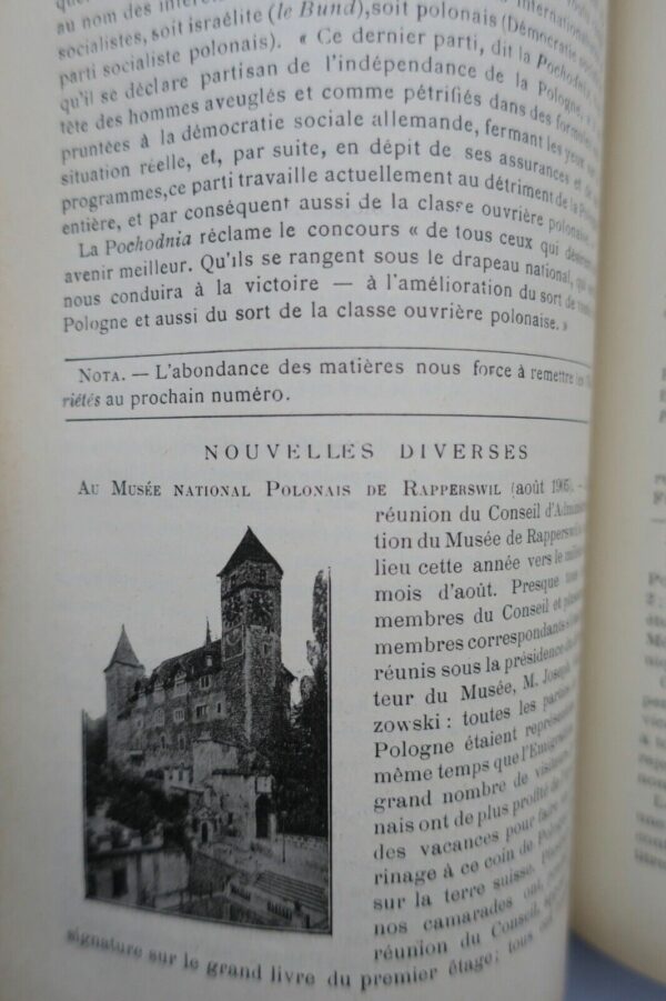Pologne BULLETIN POLONAIS Litteraire Scientifique et Artistique 1905 1906 1907 – Image 7