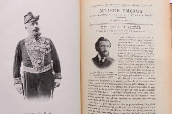 Pologne BULLETIN POLONAIS Litteraire Scientifique et Artistique 1905 1906 1907