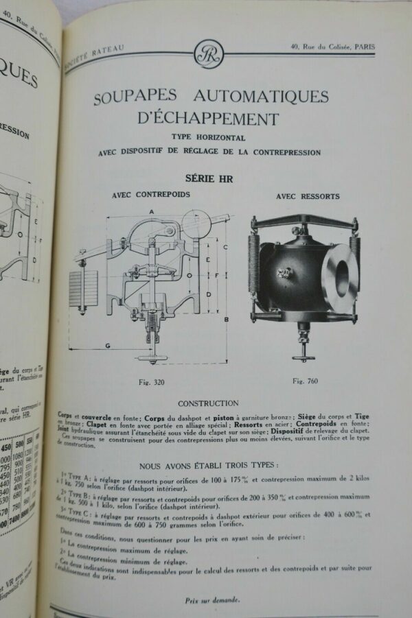 ROBINETTERIE INDUSTRIELLE POUR EAU, VAPEUR, GAZ 1926 – Image 6