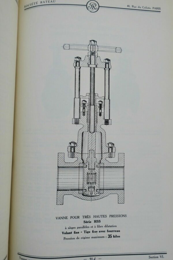 ROBINETTERIE INDUSTRIELLE POUR EAU, VAPEUR, GAZ 1926 – Image 7