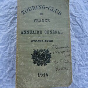 TOURING-CLUB de FRANCE 1914 annuaire