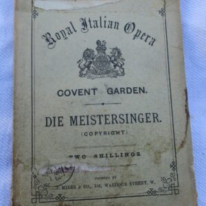 Wagner die Meistersinger Royal Italian Opera