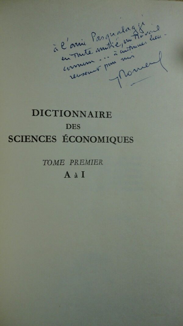 économie Dictionnaire des sciences économiques – Image 5