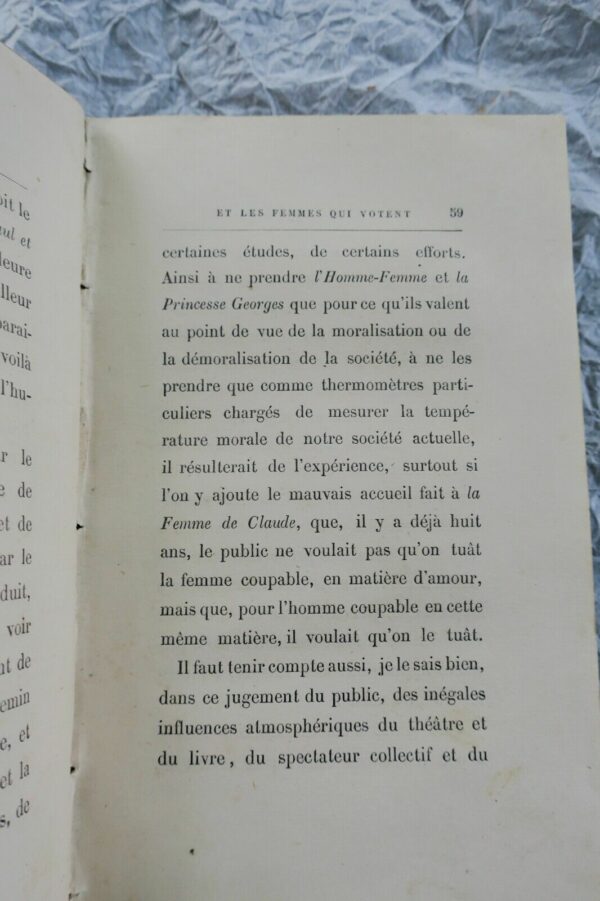 femmes qui tuent et les femmes qui votent 1880 DUMAS (Alexandre, Fils) – Image 6