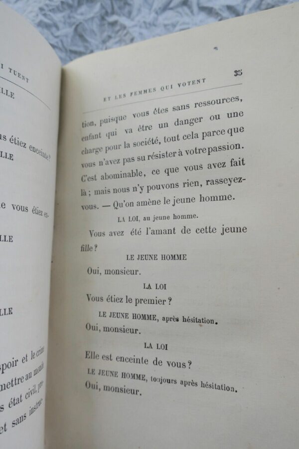 femmes qui tuent et les femmes qui votent 1880 DUMAS (Alexandre, Fils) – Image 7