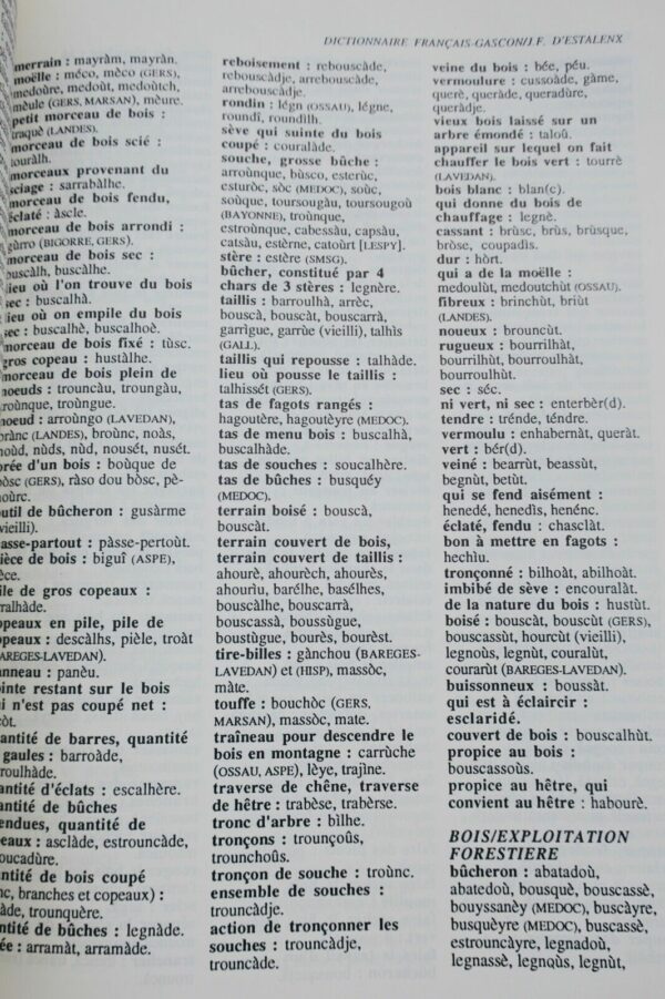 gascon d'Estalenx Dictionnaire français-gascon - des notions aux mots – Image 4