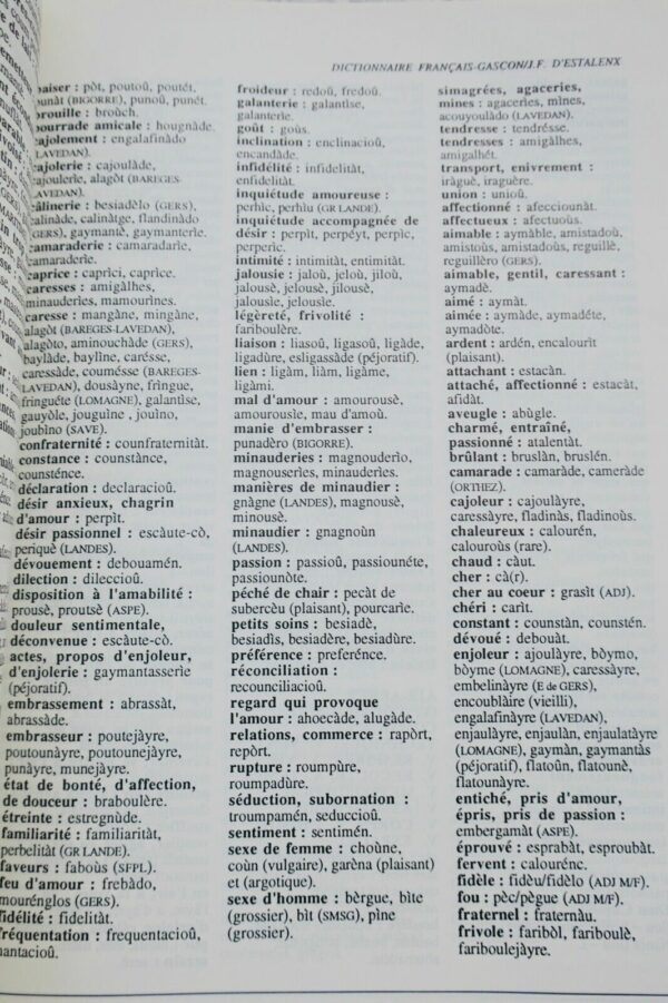 gascon d'Estalenx Dictionnaire français-gascon - des notions aux mots – Image 5