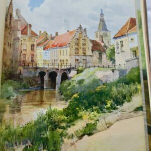 livre LE MUSEE DU LIVRE belgique 1915  3 lithographies originales