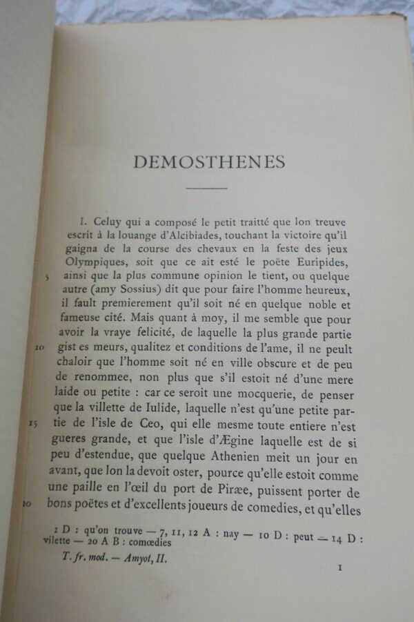 vies des hommes illustres grecs et romains. Démosthènes et Ciceron 1924 – Image 4