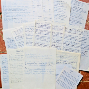 ANDRE FIGUERAS  manuscrit autographe POEMES