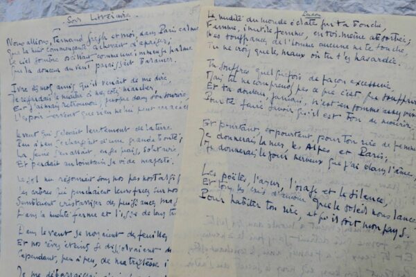ANDRE FIGUERAS  manuscrit autographe POEMES – Image 8