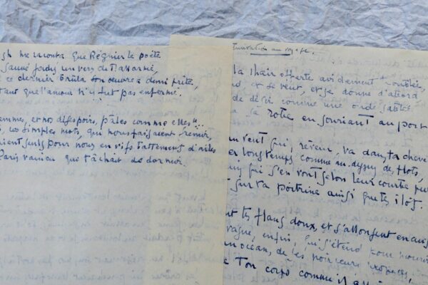 ANDRE FIGUERAS  manuscrit autographe POEMES – Image 9