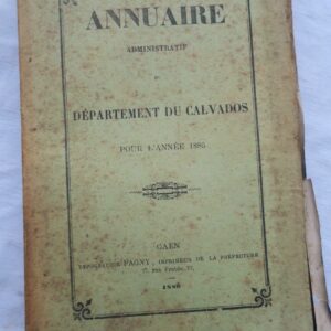 Annuaire administratif du département du Calvados 1886