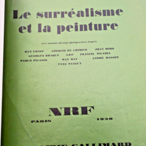 BRETON André LE SURRÉALISME ET LA PEINTURE