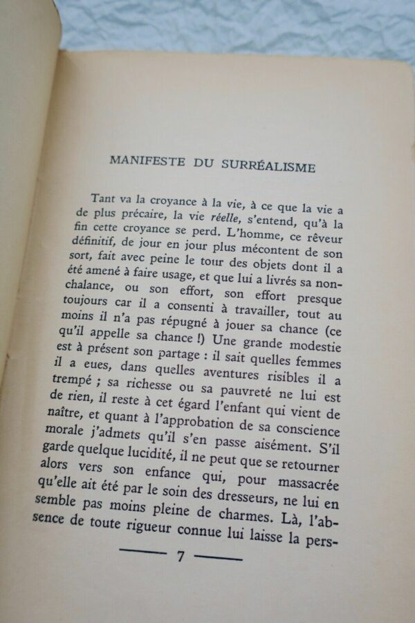 BRETON (André) Manifeste du surréalisme. Poisson soluble EO – Image 7