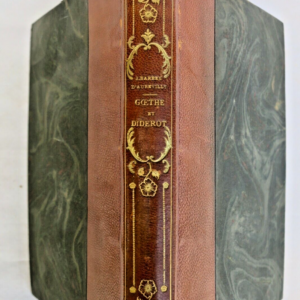 Barbey d'Aurevilly Goethe et Diderot Iconoclaste 1880 EO Tancrède Martel