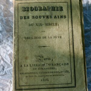 Biographie pittoresque des quarante de l'Académie Française 1826 70 x 105 mm.