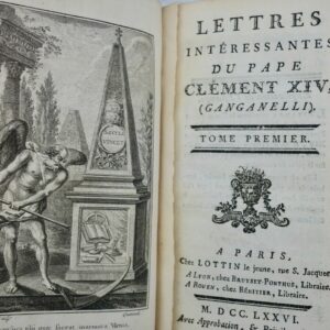 CARACCIOLI Lettres interessantes du Pape Clement XIV 1776