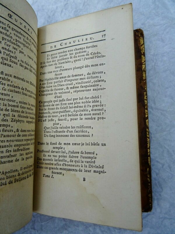 CHAULIEU OEUVRES DE CHAULIEU, d'après les manuscrits de l'auteur Cazin – Image 3