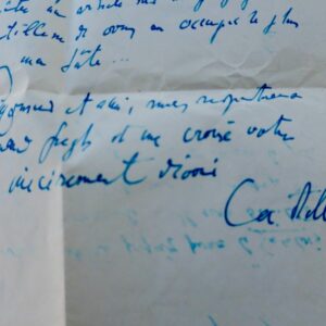 Catulle belle lettre autographe signée