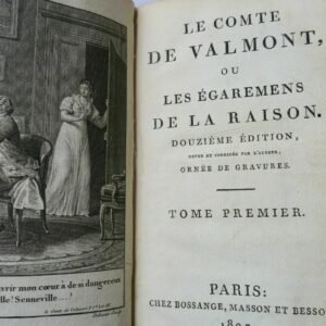 Comte de Valmont ou lest Egarements de la Raison 1807