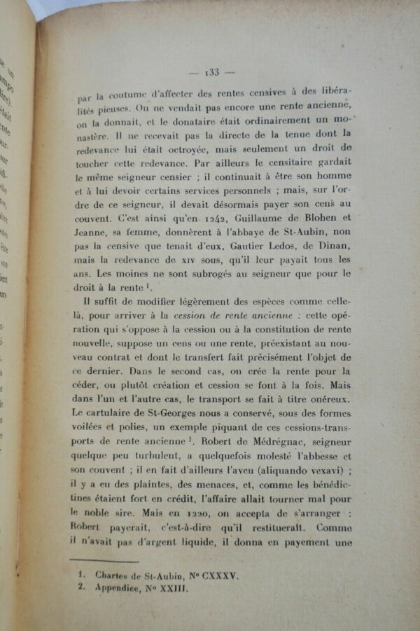 Droit STROWSKI La Censive et le fief roturier en Bretagne – Image 4