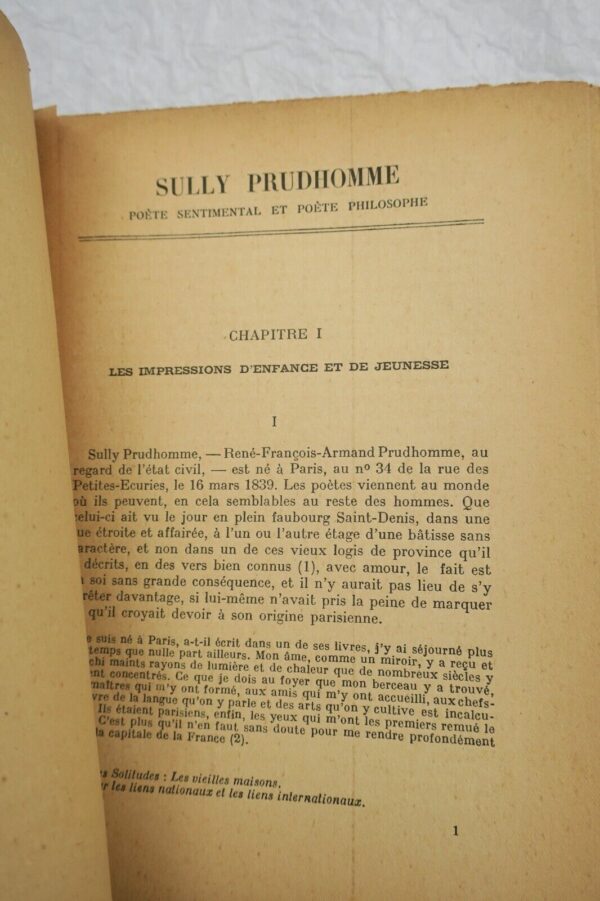 ESTEVE (Edmond). Sully Prudhomme, poète sentimental et poète philosophe – Image 8