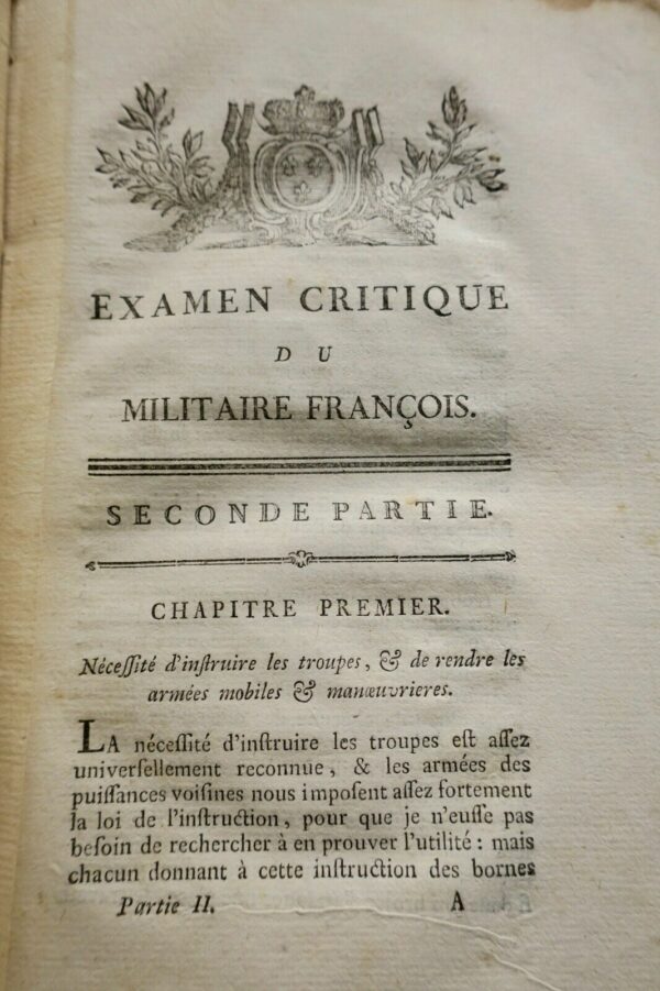 Examen critique du militaire françois 1781