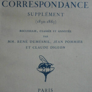 Flaubert, Gustave Oeuvres Completes De Gustave Flaubert: Correspondance