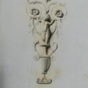 Fusain original 48,5 x 63  cm.