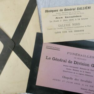 Général Galliéni  faire-part de décès