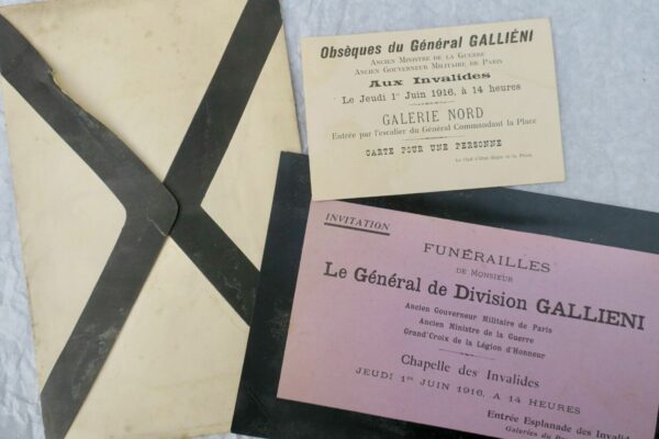 Général Galliéni  faire-part de décès