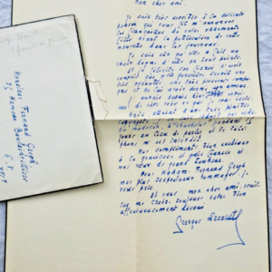Georges Lecomte ACADEMICIEN belles lettres autographes manuscrites...