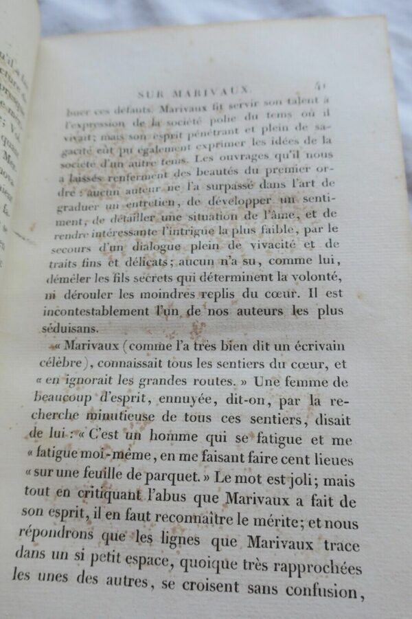 MARIVAUX OEUVRES CHOISIES DE MARIVAUX 1824 – Image 7