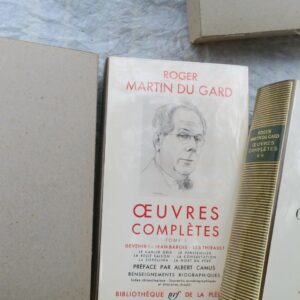 MARTIN DU GARD, Roger. Oeuvres Complètes. Préface d'Albert Camus Pléiade