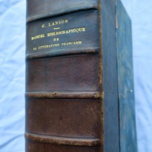 Manuel Bibliographique de la Littérature Française Moderne + dédicace