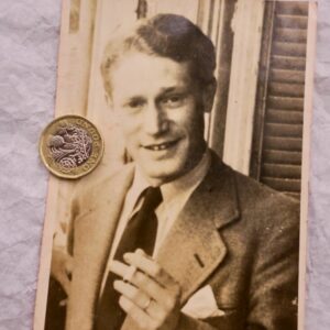 Maurice DRUON 90 x 123 mm. photo argentique