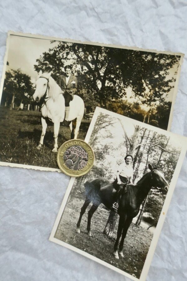 Maurice DRUON & Geniève Gregh  2 photos argentiques