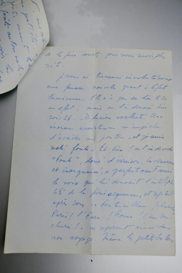 Maurice Druon ensemble de lettres autographes au poète Fernand Gregh 1937 – Image 5