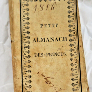 Mini Petit almanach des princes 1816