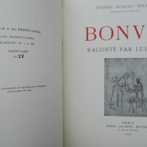 Moreau-Nélaton  Bonvin raconté par lui-même 1927