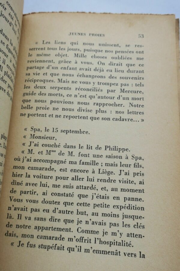 PEYREFITTE. Roger. Jeunes proies  + dédicace – Image 6