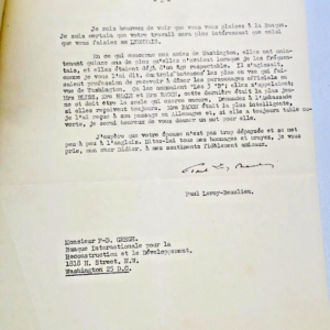 Paul LEROY-BEAULIEU Lettre