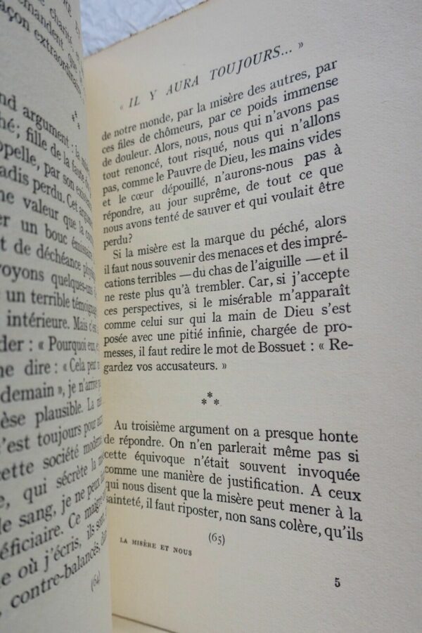 ROPS DANIEL. LA MISERE ET NOUS + dédicace – Image 4