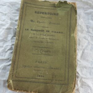 Répertoire populaire du Théâtre-Français mariage de Figaro 1826 MINI