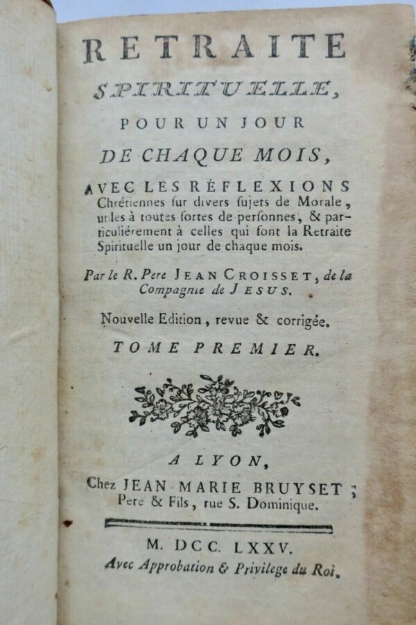 Retraite spirituelle pour un jour de chaque mois 1775 – Image 5