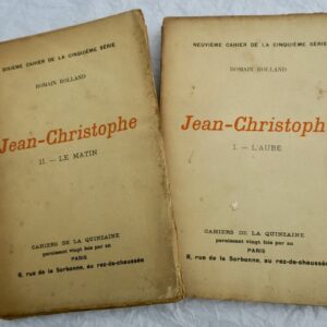 Romain Rolland Jean-Christophe Les Cahiers de la Quinzaine