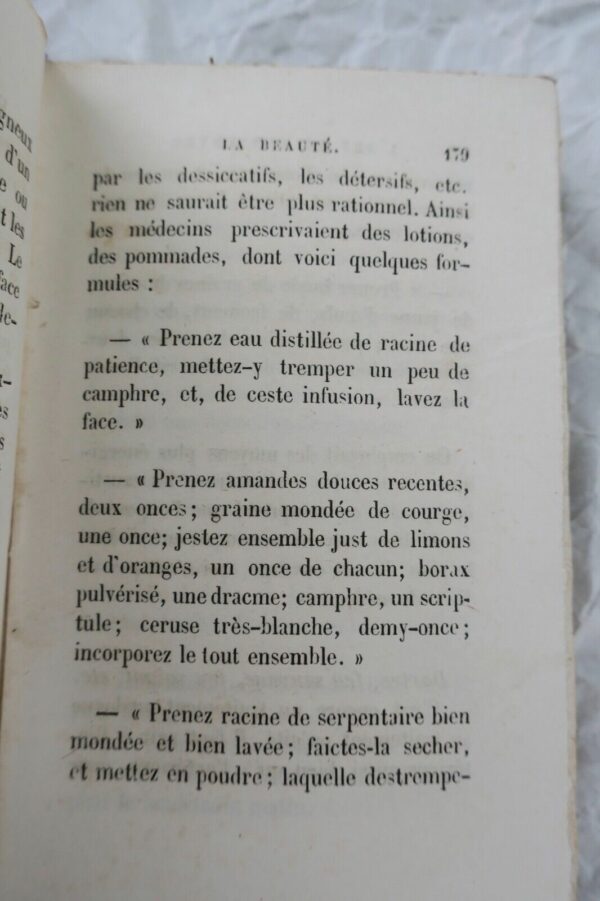 SECRETS DE NOS PERES, L'ART DE CONSERVER LA BEAUTE 1858 – Image 3